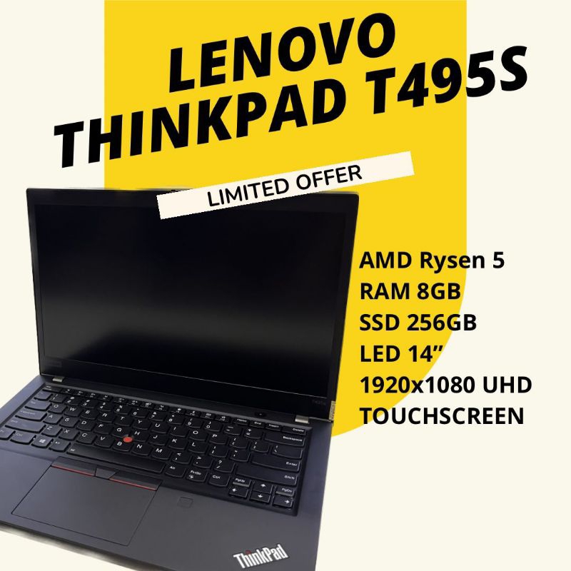 LAPTOP LENOVO THINKPAD T495s TOUCHSCREEN