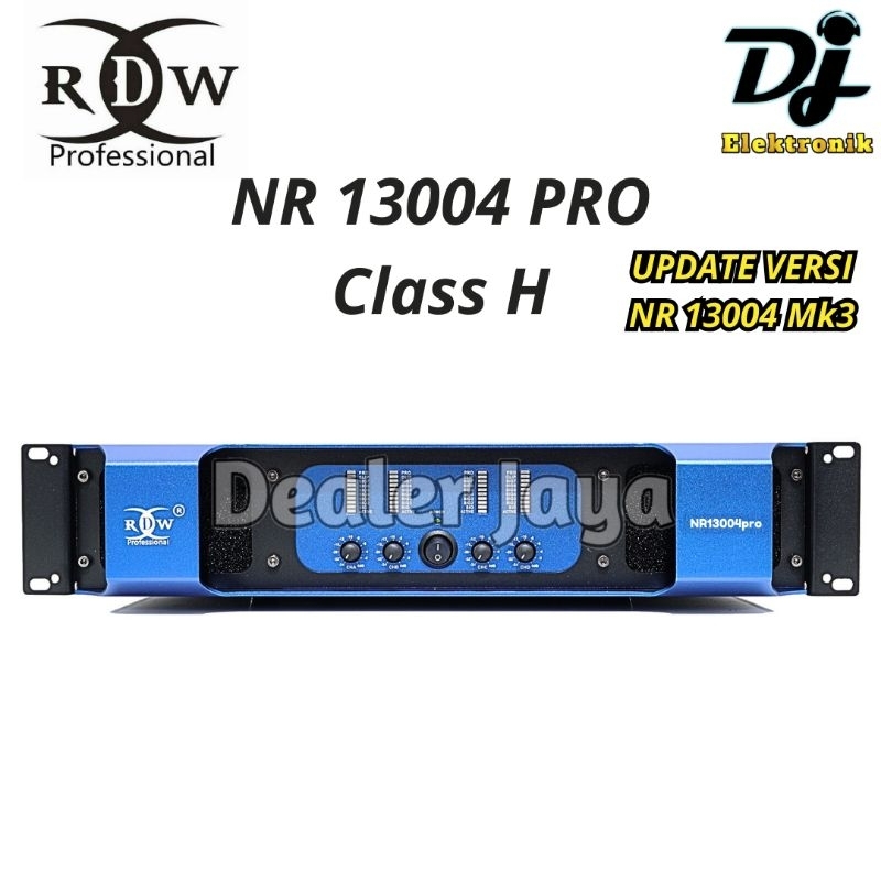 Power Amplifier RDW NR 13004 PRO / NR13004 MK3 / PRO Class H - 4 channel