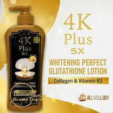 4K plus 5X whitening body lotion varian honey
