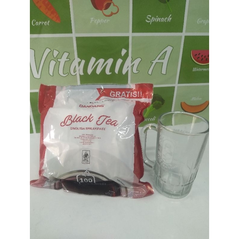 

Teh Celup Dandang Black Tea 1 Bag Isi 100 Pcs Free 1 Gelas Cantel