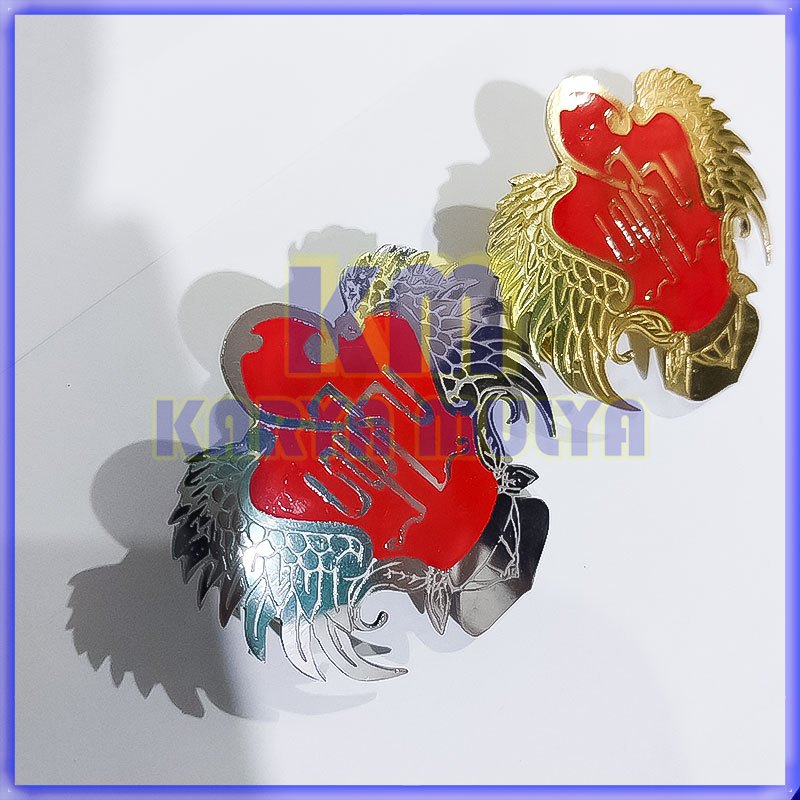 Pin Lencana Bahan Logam Kuningan Logo Keraton Jogja - Pin Keraton Jogjakarta Ukr 4.5 cm Dan 3.5 cm