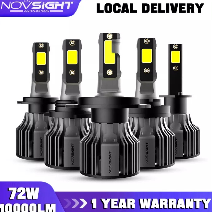 ART Q3J Novsight N39 LED Lampu depan untuk Mobil H7 H11 led Bulb 12V 72W 1LM 6K Lampu depan 2 PCS H4