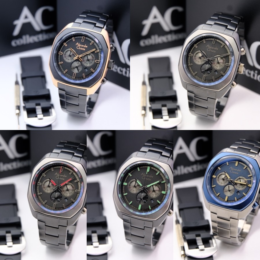 JAM TANGAN PRIA ALEXANDRE CHRISTIE AC 6666 AC6666 BOX SET SERIES TERBARU ORIGINAL