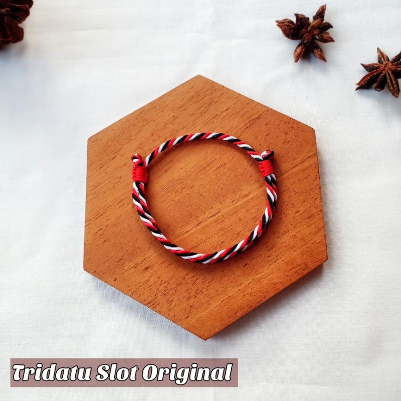 Gelang Tridatu Slot Original / Gelang Tridatu Anti Air / Gelang Tridatu Khas Bali / Craft Dewata /Ge
