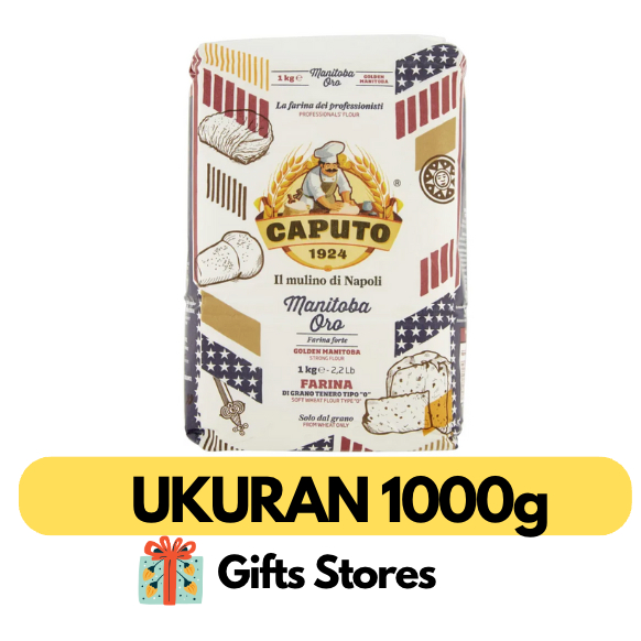 

CAPUTO MANITOBA ORO STRONG FLOUR 1KG / TEPUNG ITALY CAPUTO STRONG ROTI ORIGINAL TINGGI PROTEIN