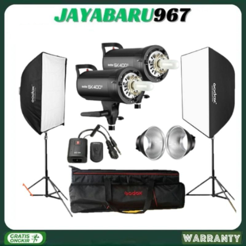 PAKET LAMPU GODOX SK-400 II SK400ll SK 400ll LIGHTING FLASH STUDIO KITS