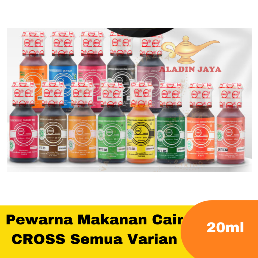 

Pewarna Makanan Cair CROSS 20ml Semua Varian