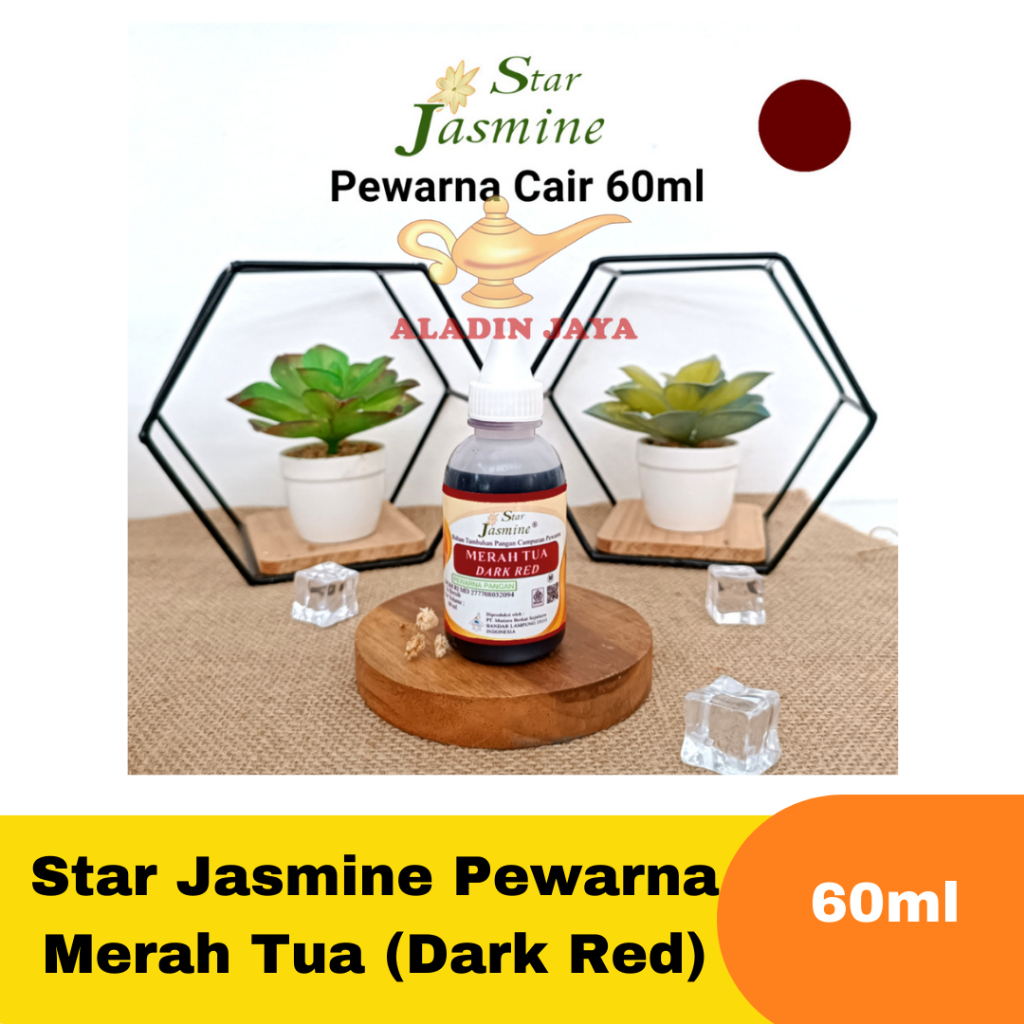 

Star Jasmine Pewarna Merah Tua (Dark Red) 60ml