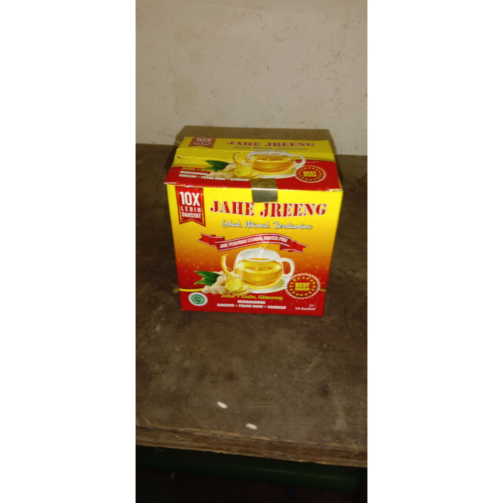 

[ COD ] Jahe Jreeng Jahe Jreng harga per box atau 10 sachet Menjaga Stamina Anti Lemah Letih Lesu