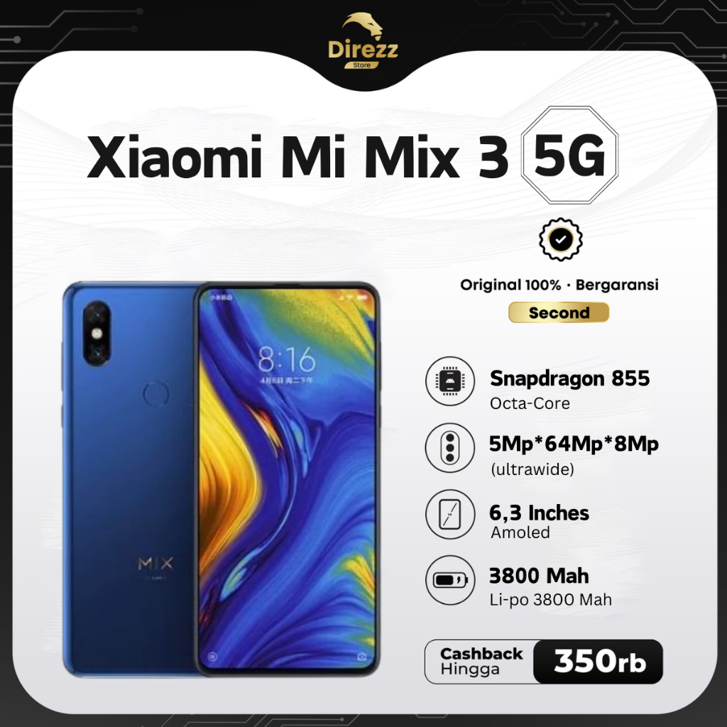 Xiaomi mi mix 3 5G second