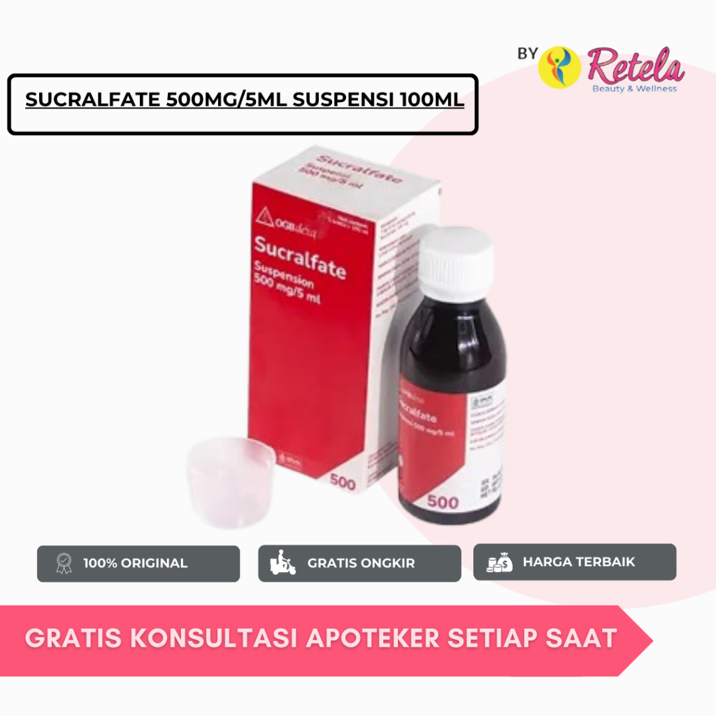 SUCRALFATE 500MG/5ML SUSPENSI 100ML