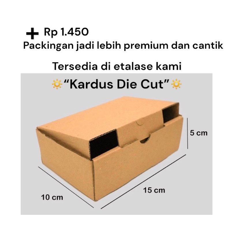 

Kardus Packing die cut 15x10x5 kardus souvenir kado penyimpanan bahan tebal premium