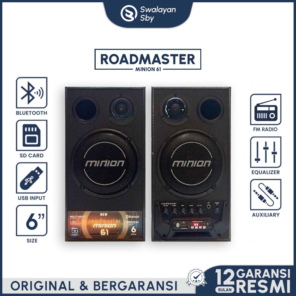 SPEAKER BLUETOOTH ACTIVE ROADMASTER MINION 61 BT ORIGINAL