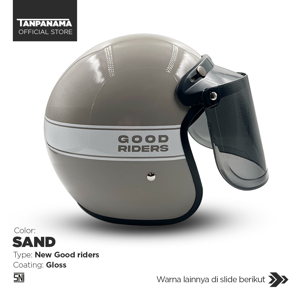 Tanpanama Helm - Helm Bogo New Classic Warna Unik Lucu / Helm Retro Dewasa SNI