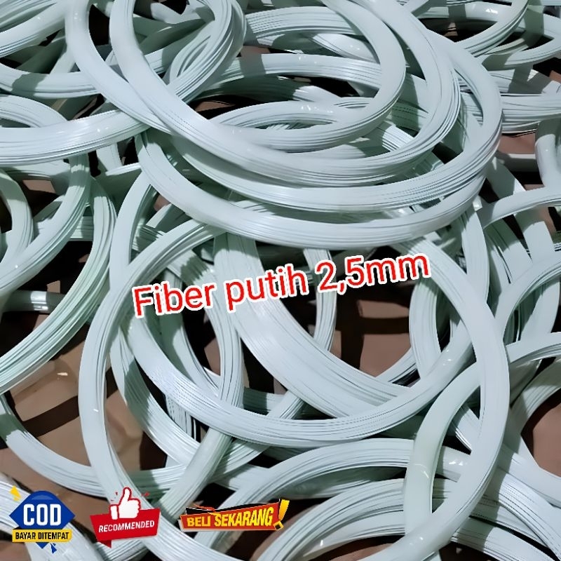 Jeruji fiber 1kg putih susu 2,5mm / jeruji sangkar / jeruji kandang