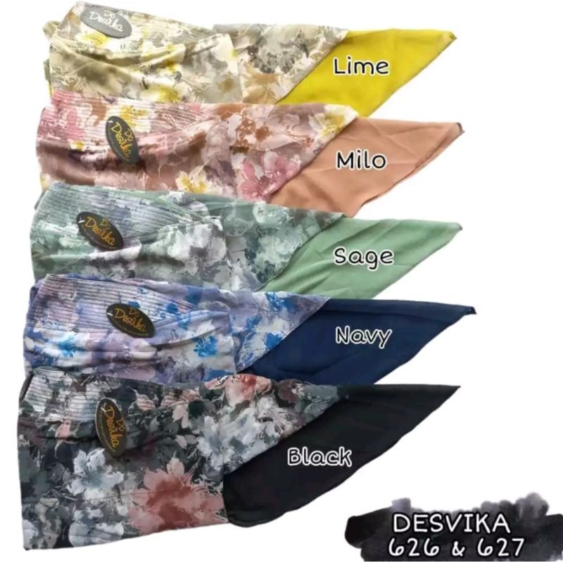 Khimar Desvika DC 627 Ceruty Printing