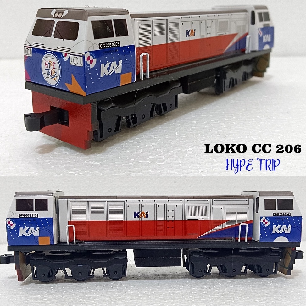 ART W53N Kereta Api Indonesia Lokomotif Gerbong  handmade  Miniatut Kereta Api Promo STC29