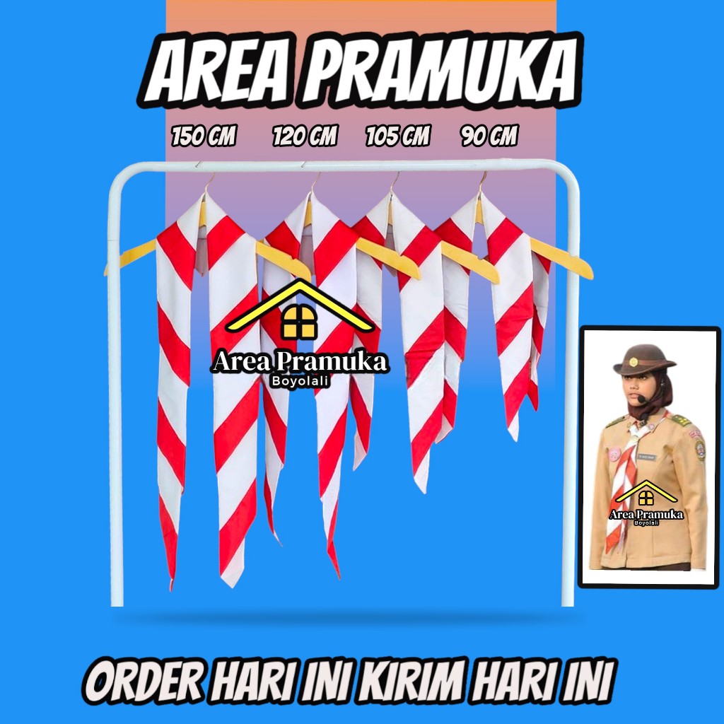 Hasduk / kacu Pramuka SD / hasduk Pramuka SMP / hasduk Pramuka SMA / hasduk Pramuka jumbo