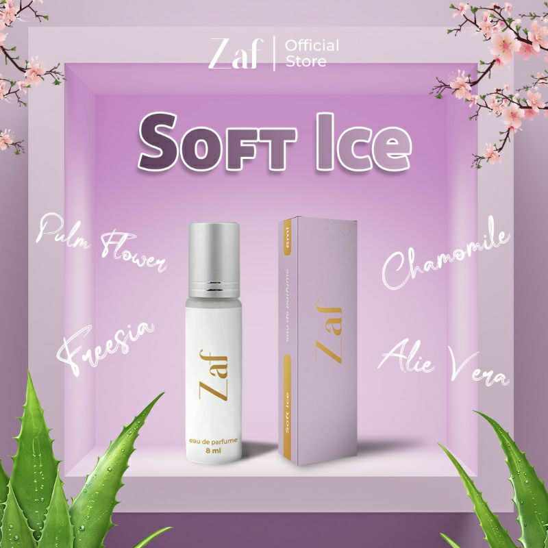 Zaf parfume Ice ( Soft parfume ) parfum pria wanita tahan lama Eau de parfume 100% Non Alcohol