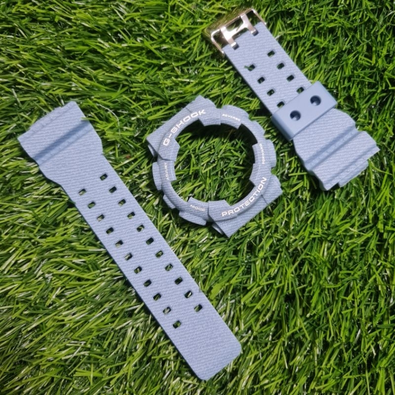 BNB BEZEL STRAP G-SHOCK GA-100 GA-110 GA-120 GD-120 LIGHT BLUE JEANS