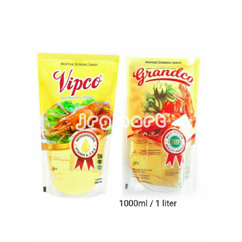 

MINYAK GORENG 1 liter VIPCO / GRANDCO minyak sayur