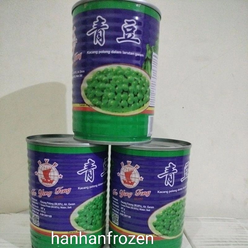 

kacang polong kaleng/green peas FYF 397gr
