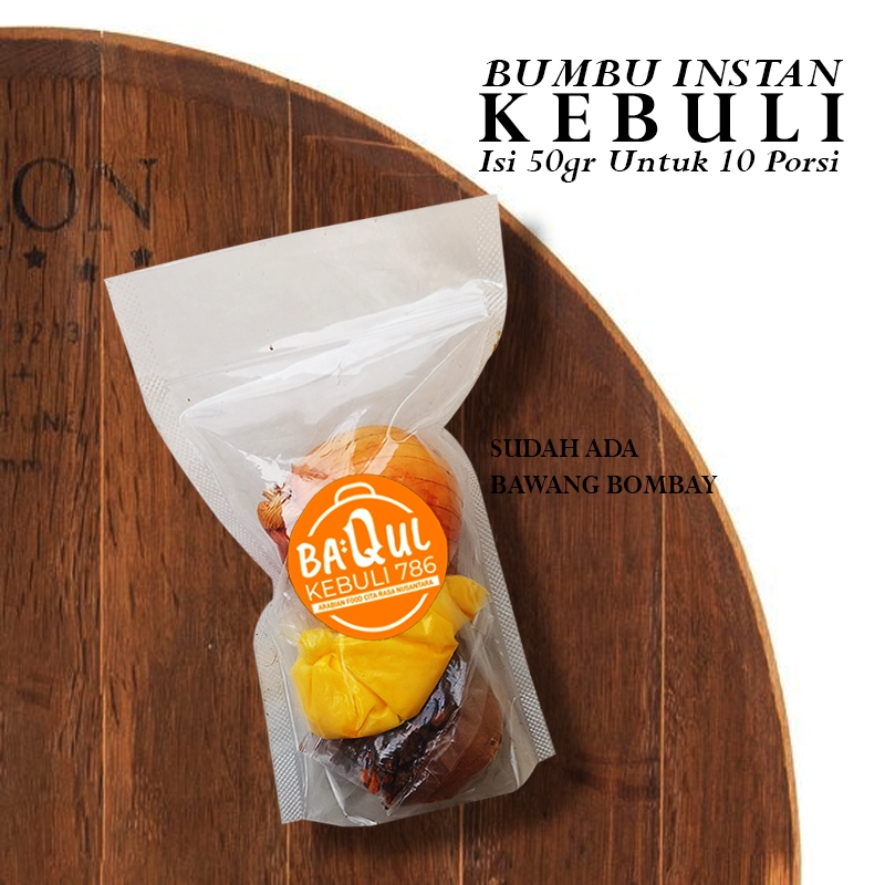 

Kebuli Baqul Bumbu Instan Nasi Kebuli + Bawang Bombay Untuk 10 Porsi 50gr