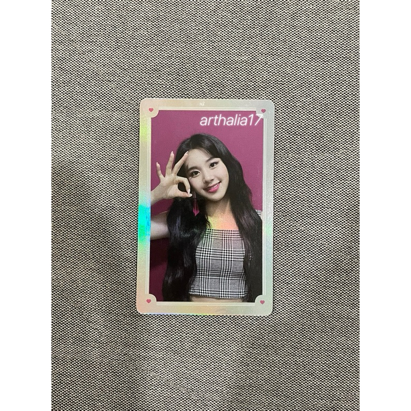 twice photocard pc chaeyoung ttv twice tv 2018 rare