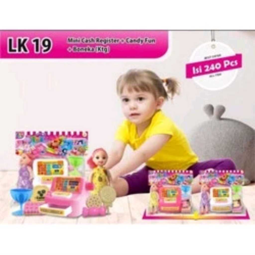 

LK 14 /LK19+boneka Mainan anak perempuan Cash Register Kasir Mini Es Krim LK 14