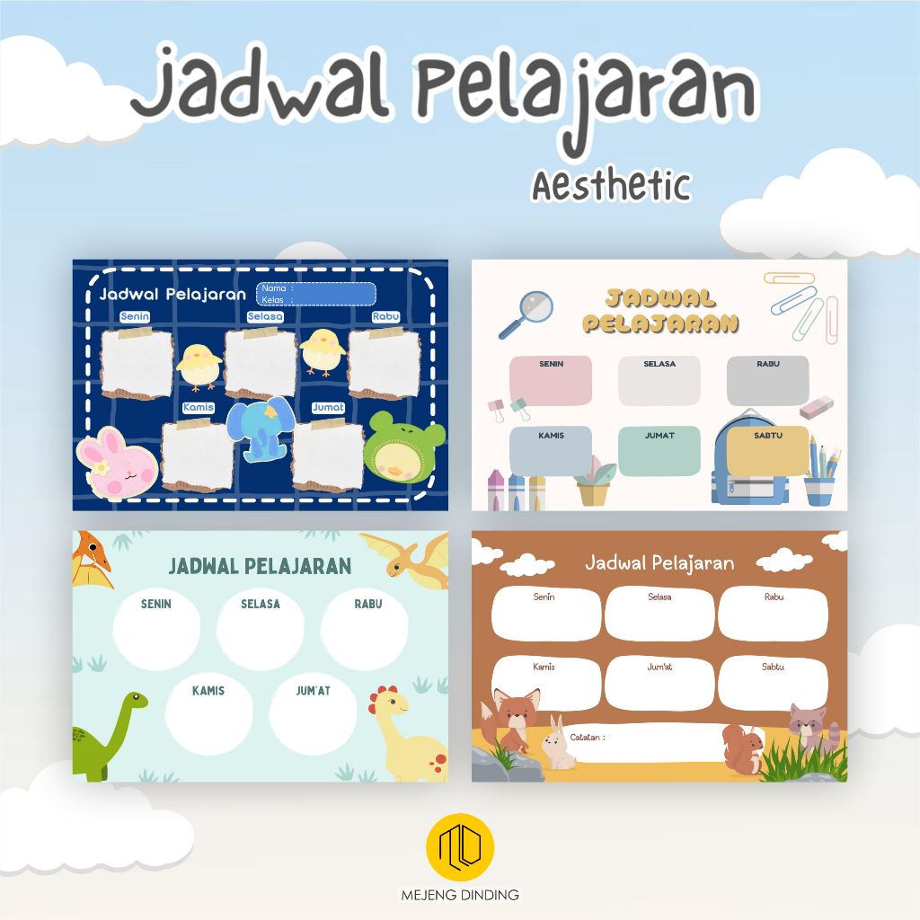 

JADWAL PELAJARAN CUSTOM / JADWAL PELAJARAN AESTHETIC / POSTER PELAJARAN BEST SELLER / POSTER SEKOLAH JADWAL PELAJARAN WEEKLY PLANNER / JADWAL MAPEL ANAK / POSTER SEKOLAH / POSTER JADWAL PELAJARAN / Poster Edukasi JADWAL PELAJARAN AESTHETIC 4