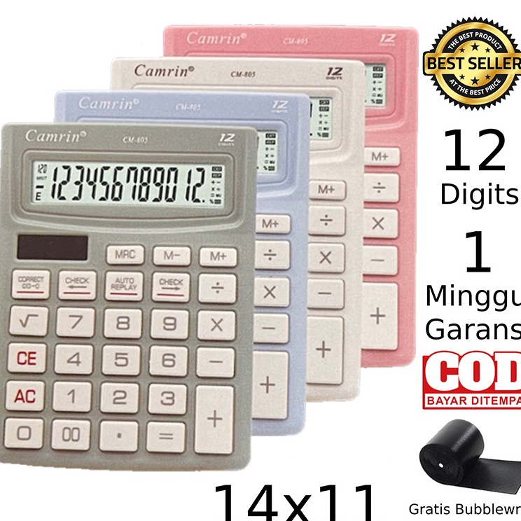 

Hadir Terpopuler Kalkulator Warna CM85 12 Digit Calculator Check Dual 2 Power