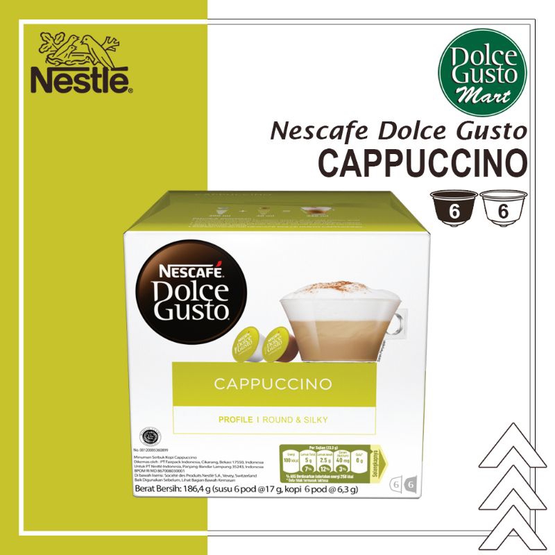 

Capsule Nescafe Dolce Gusto Cappuccino Box Original Nestle Coffee - Kopi Kapsul Rasa Cappuccino