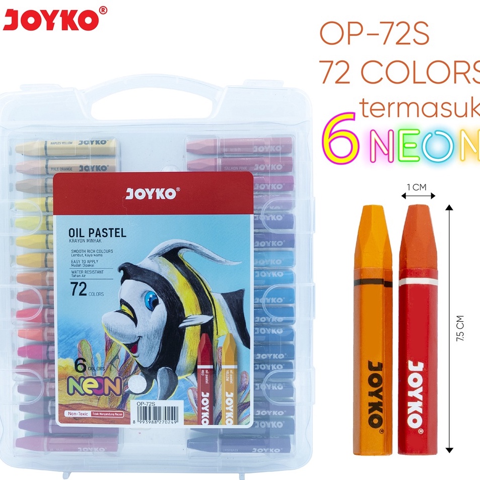 

Baru Berkualitas crayon JOYKO 72 WarnaOil pastel krayon minyak JOYKO