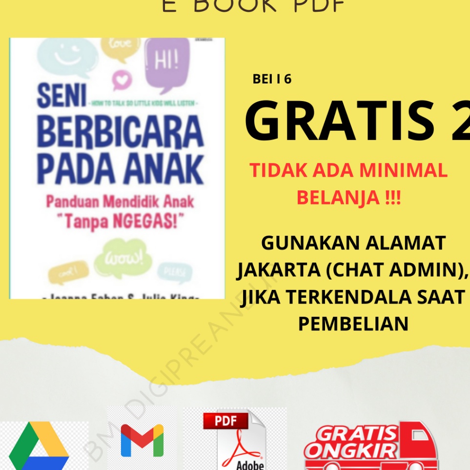 

Potongan Harga Seni Berbicara Pada Anak Book BEST SELLER Bahasa Indonesia