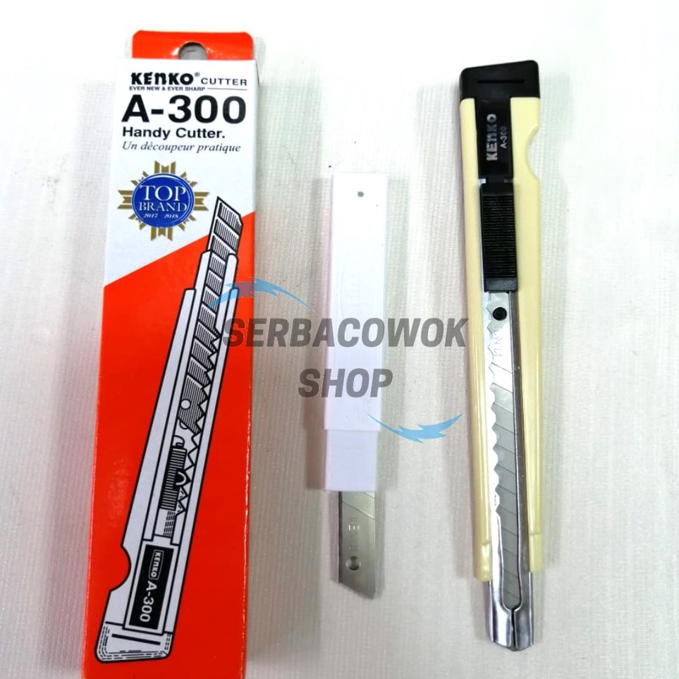 

Grosir Spesial Paket Pisau Cutter KENKO A3 Kecil Isi Cutter 1 pak Murah Tajam Cutting Knife Piso Kertas Kardus