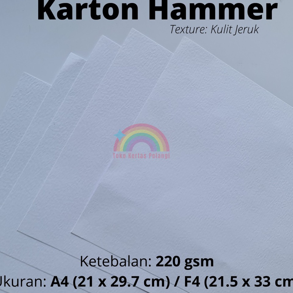 

Terlaris Karton Hammer tebal 22 gsm isi 5 pcs A4F4