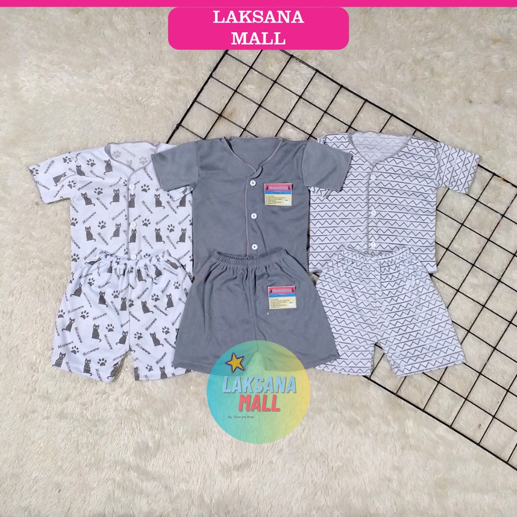 6 Pcs atau 3 Setel Baju dan Celana Bayi Baru Lahir Perlengkapan Bayi Paket Bayi Baru Lahir Lengkap