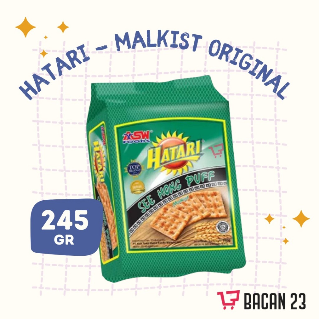 

Hatari Biskuit Gabin Malkist (245 Gr) / Biskuit See Hong Puff