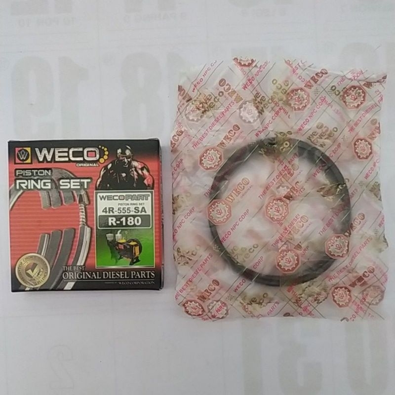 Piston Ring Per Seker R180 8PK 4R ORIGINAL WECO