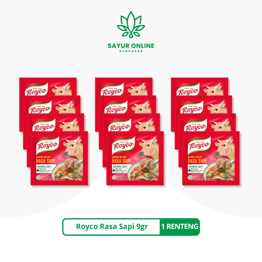 

Royco Rasa Sapi 9gr/renteng Isi 12 - Sayur Online Denpasar