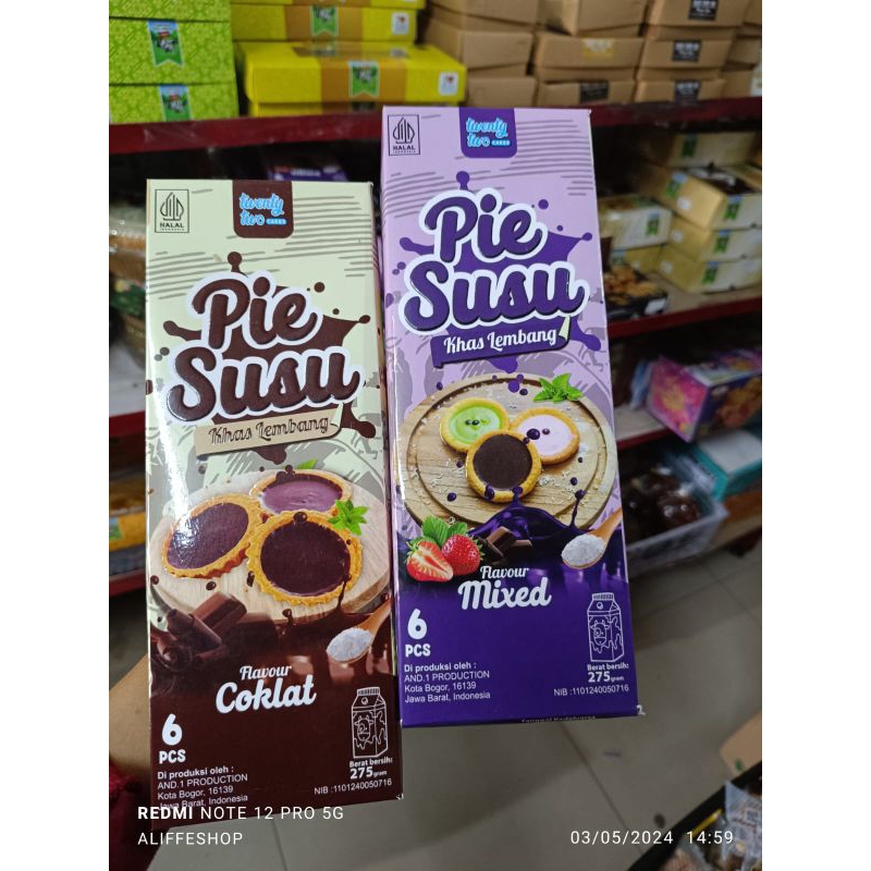 

Pie Susu Lembang pasundan 1 Kotak Isi 6pcs
