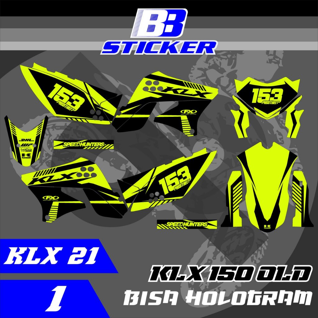 Striping KLX Lama Stiker KLX Lama KLX 150 SPAKBOR BELAKANG PENDEK  Klx 21