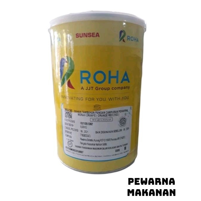 

Pewarna Makanan Ex Roha /MERAH ORANYE ( Orange RED2103 ) 500 g