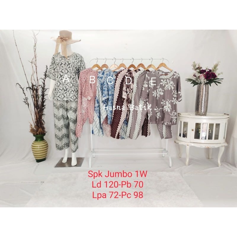 Setelan Celana Luza (Spk. Jumbo 1W) Batik Pekalongan