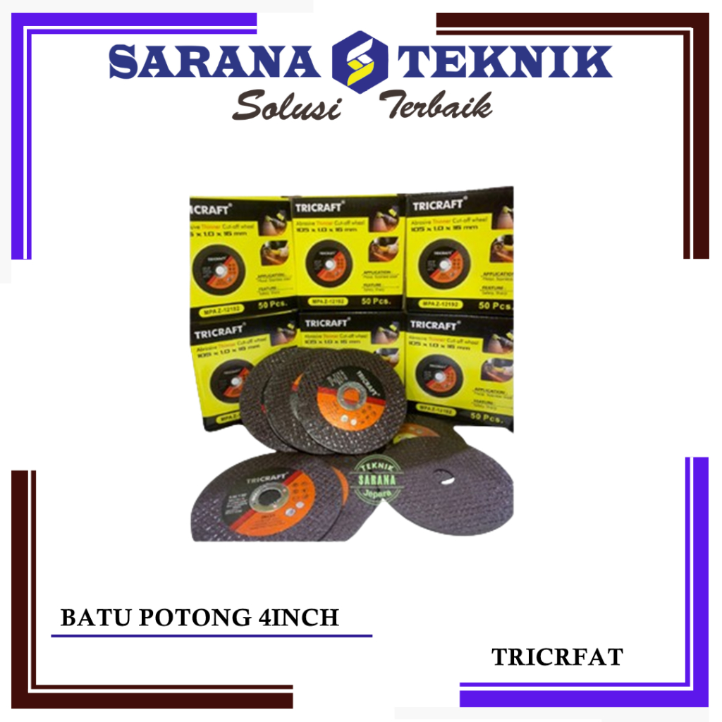 BATU GERINDA POTONG BESI 4 INCH TRICRAFT UNICO