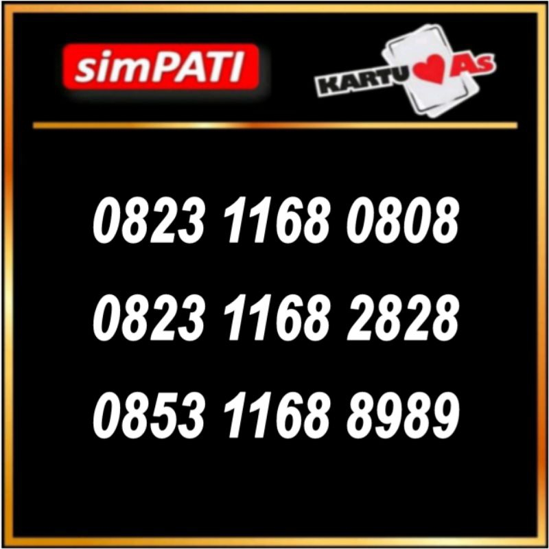 nomor cantik simpati hoki 168 2828, 168 8989