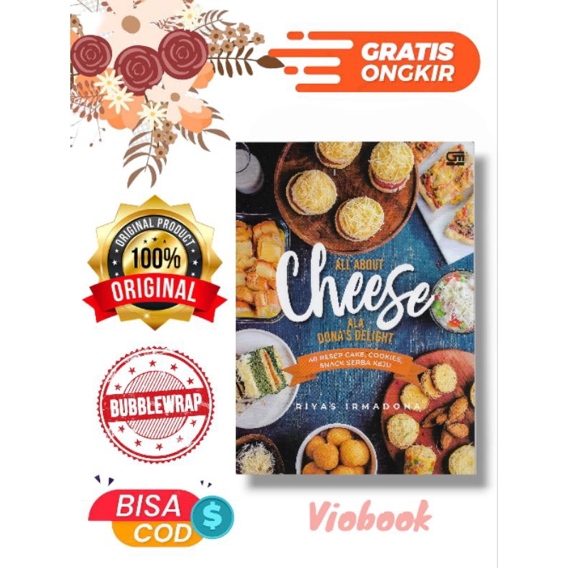 Buku ALL ABOUT CHEESE ALA DONA'S DELIGHT RIYAS IRMADONA