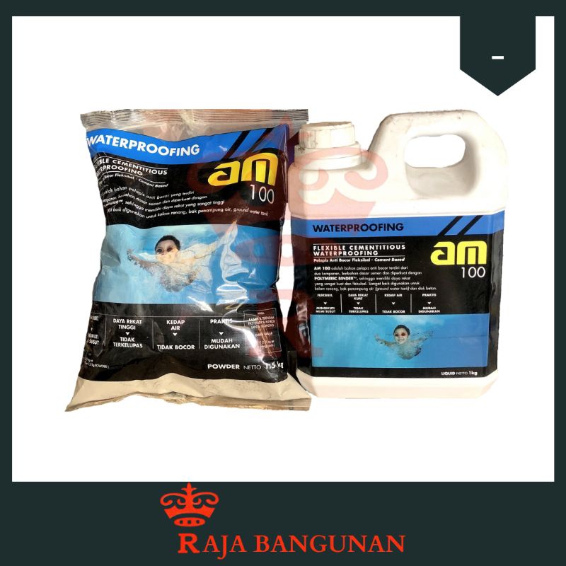Am 100 Pelapis Anti Bocor Ekstra Fleksibel/Pelapis Kolam Renang 1 Set