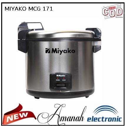 RICE COOKER / MAGIC COM MIYAKO MCG 171 / MCG-171 (16,7 LITER) GARANSI RESMI