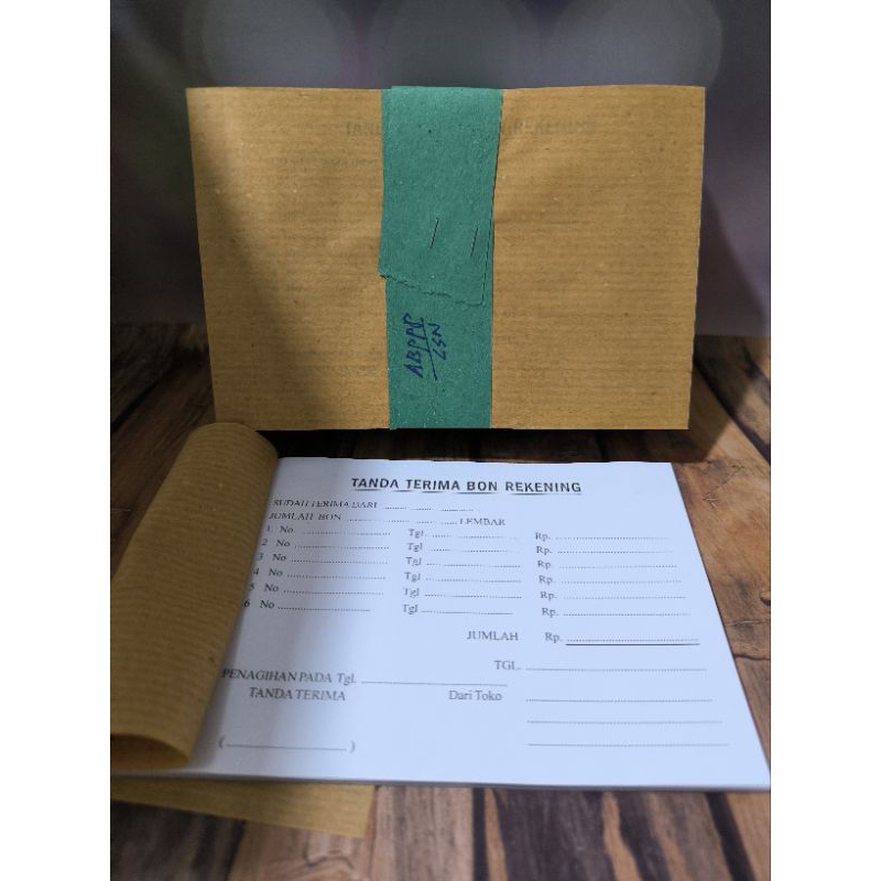 

Bon tanda terima Hvs kecil